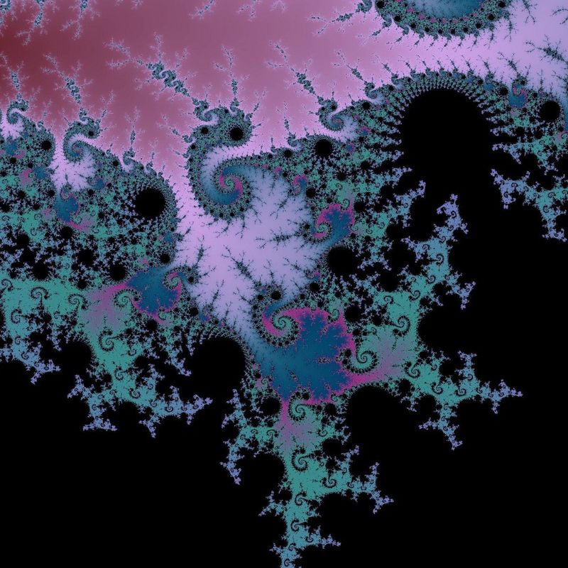 A weird fractal graphic thing that I liked, courtesy of RandomMandelbrot (https://botsin.space/@mrandelbot). (CC-BY-SA)